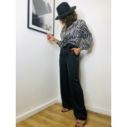 Pantalon Ariane Satiné Noir